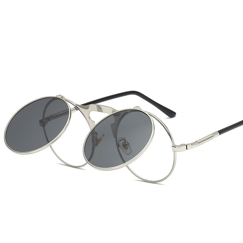 Double-layer flip uv protection sunglasses