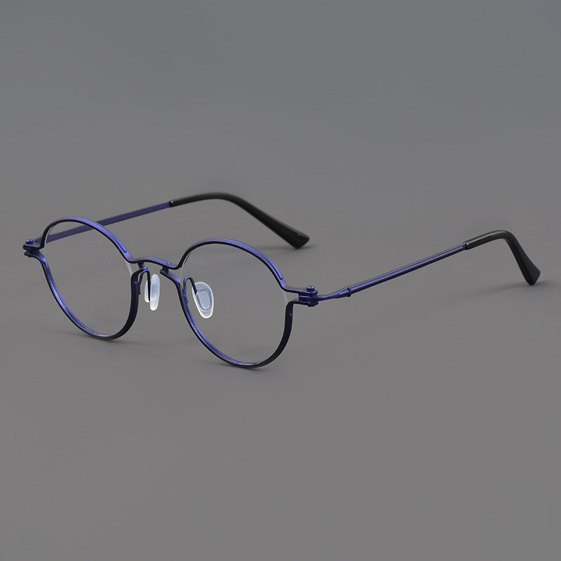 Kian Titanium Vintage Round Eyeglasses Frames