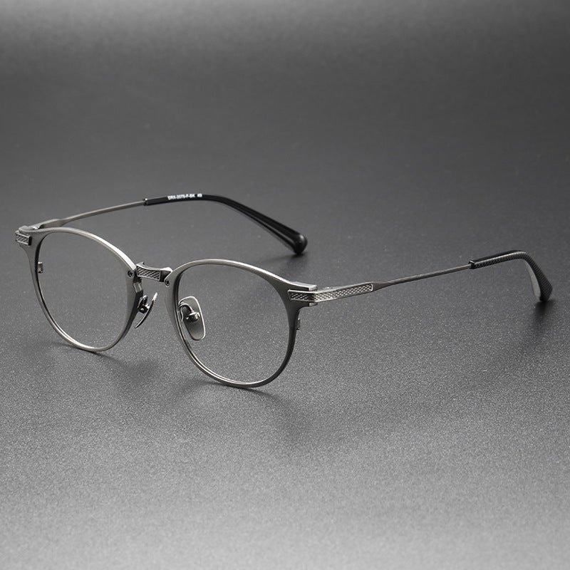 Retro Oval Titanium Ultra-Light Glasses Frame
