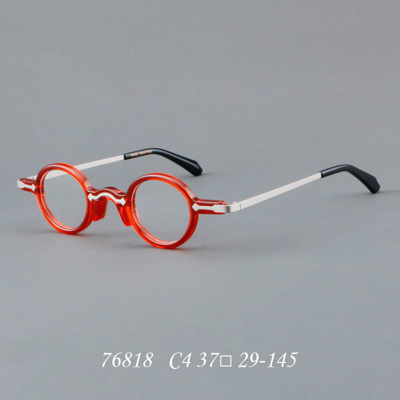 Leif Retro Small Round Acetate Glasses Frame