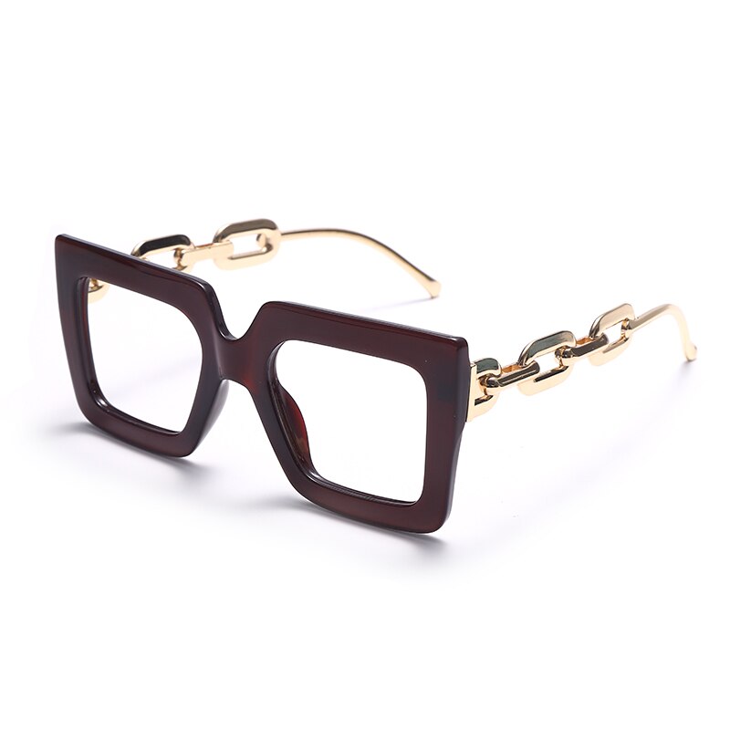 Oversize Square Anti Blue Light Glasses