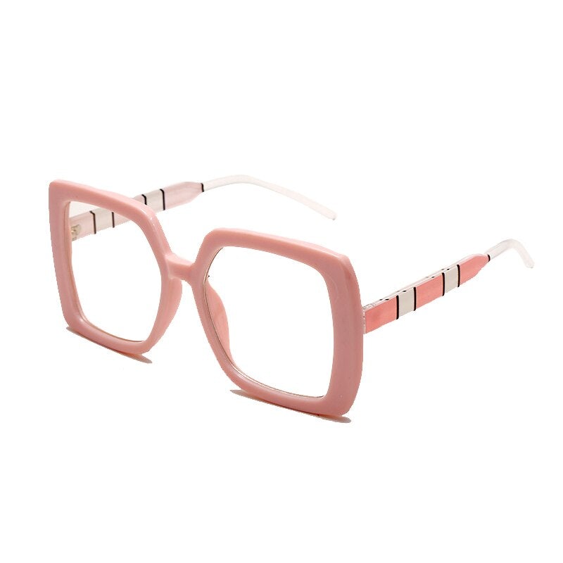 Oversized Square Transparent Glasses