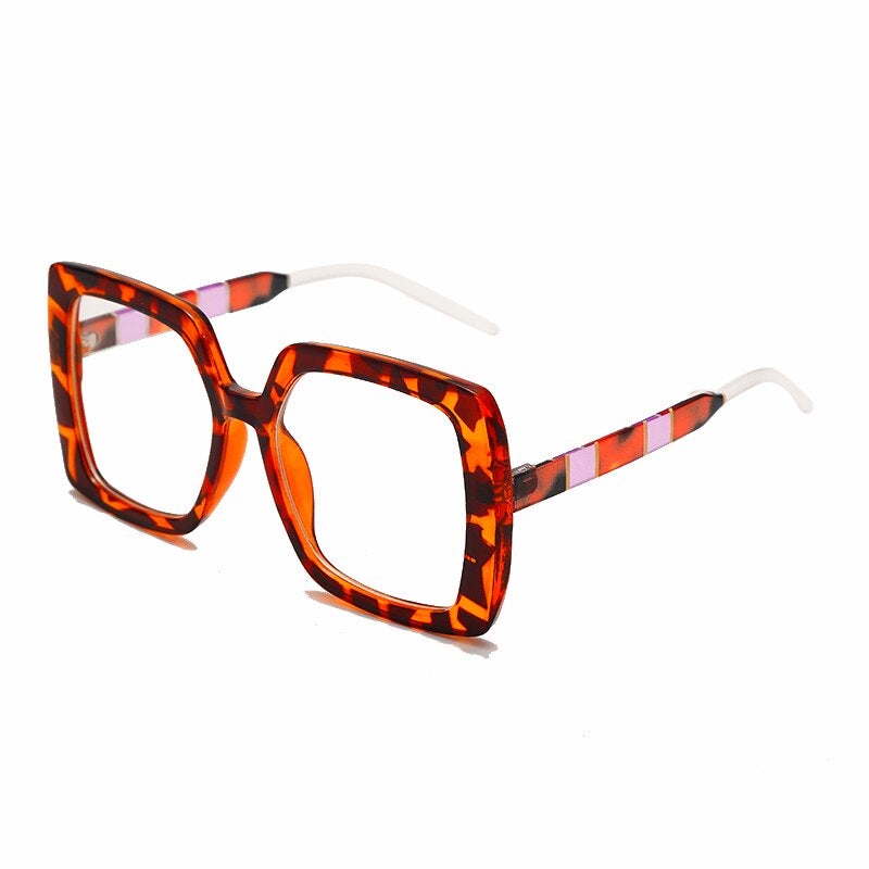Oversized Square Transparent Glasses