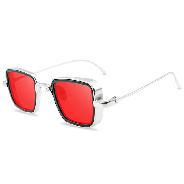 Retro Square Metal Frame Sunglasses