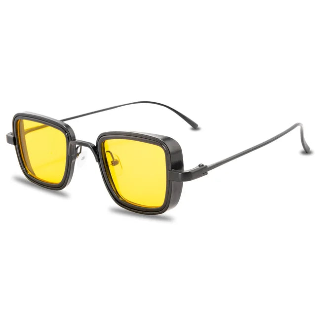 Retro Square Metal Frame Sunglasses