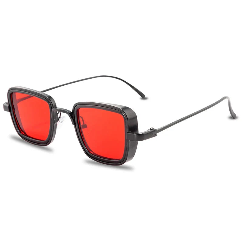Retro Square Metal Frame Sunglasses