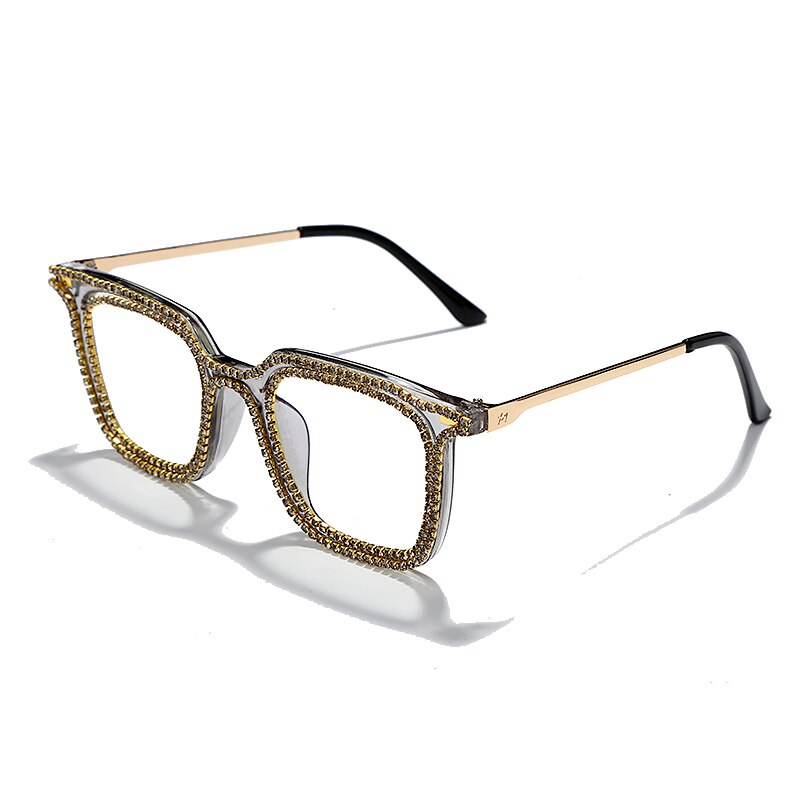 Luxury Rhinestone Frame Anti Blue Light Glasses