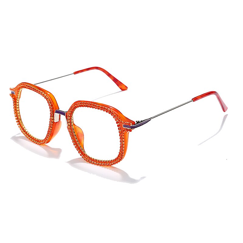 Luxury Rhinestone Frame Anti Blue Light Glasses