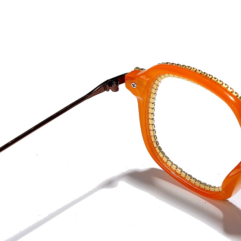 Luxury Rhinestone Frame Anti Blue Light Glasses