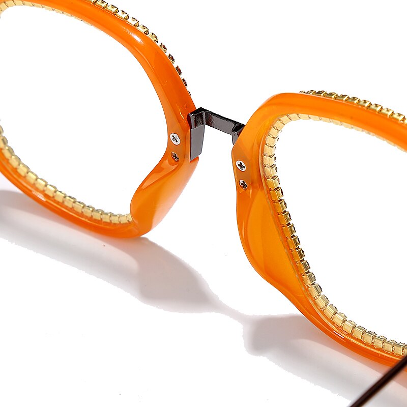 Luxury Rhinestone Frame Anti Blue Light Glasses