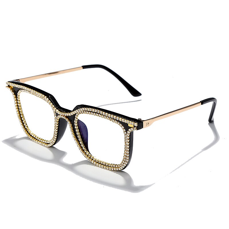 Luxury Rhinestone Frame Anti Blue Light Glasses