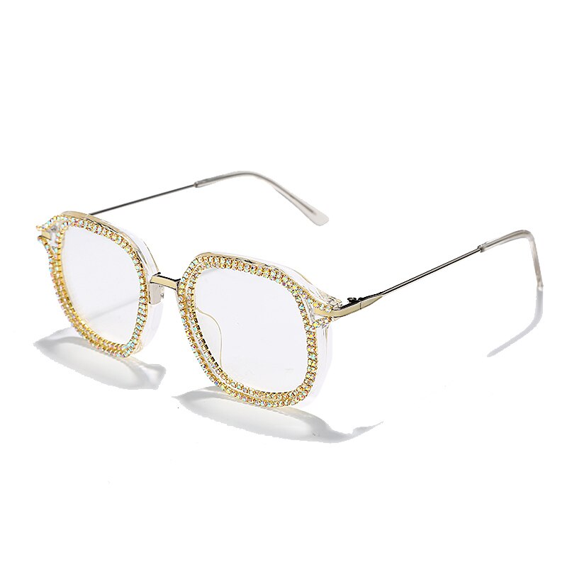 Luxury Rhinestone Frame Anti Blue Light Glasses