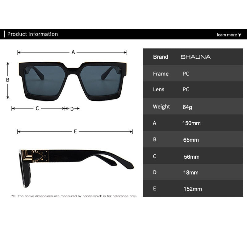 Oversize Square Sunglasses