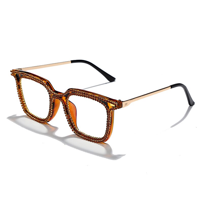 Luxury Rhinestone Frame Anti Blue Light Glasses