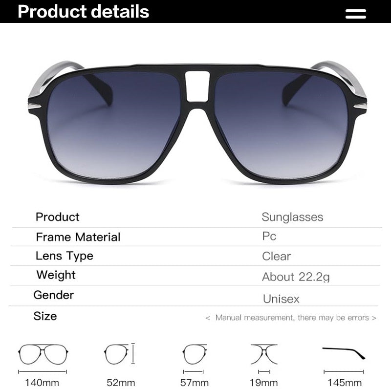 Square Pilot Sunglasses