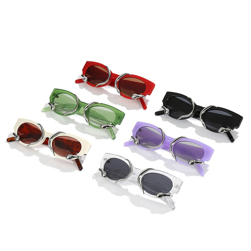 Steampunk Rectangle Sunglasses