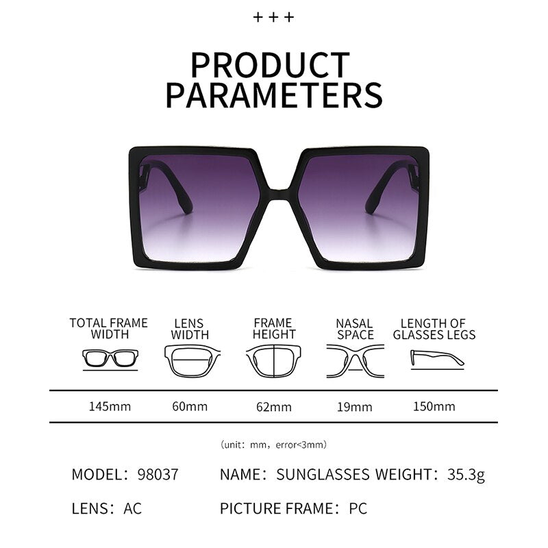 Oversized Women Sunglasses