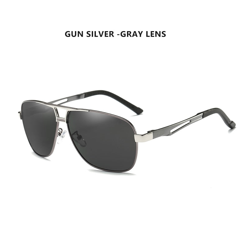 Square Polarized Photochromic Sunglasses