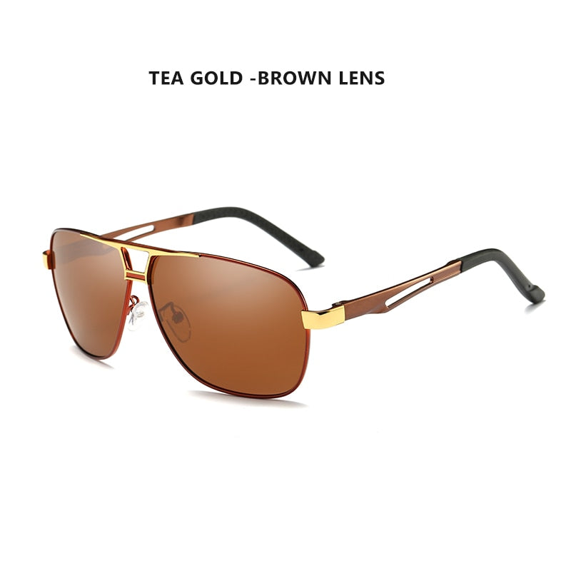 Square Polarized Photochromic Sunglasses