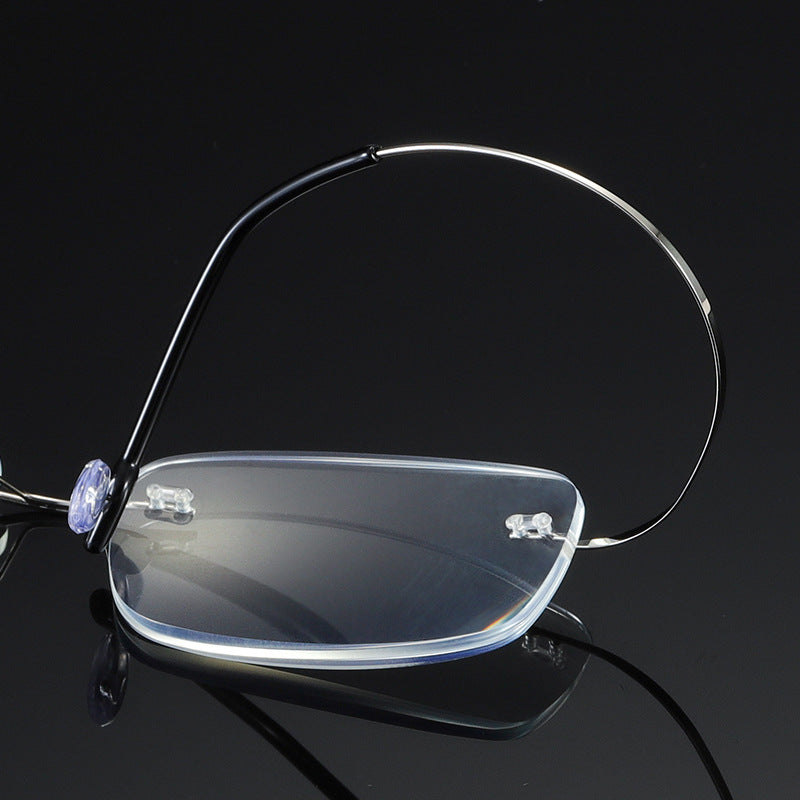 Titanium anti-blue light presbyopia glasses