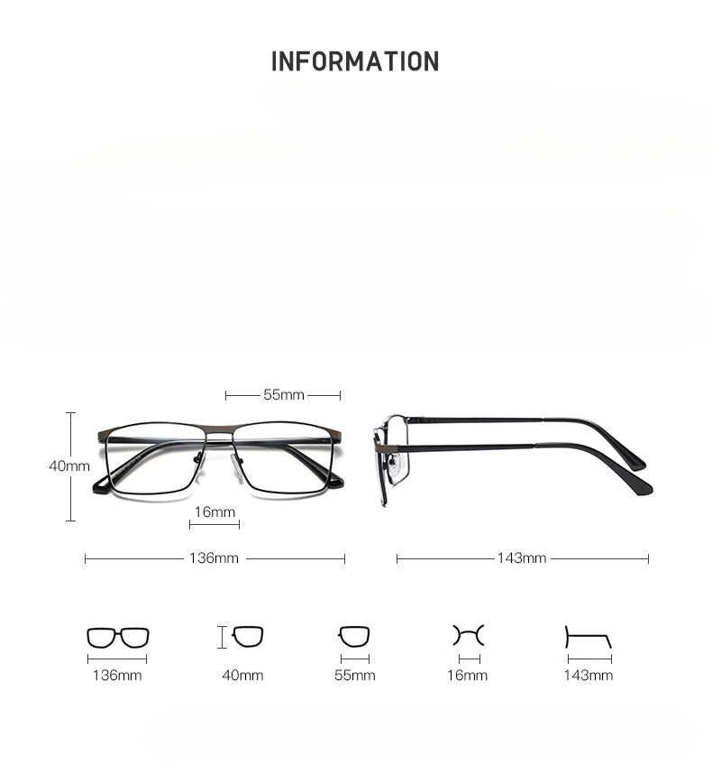 Metal Rectangle Glasses Frames 95888