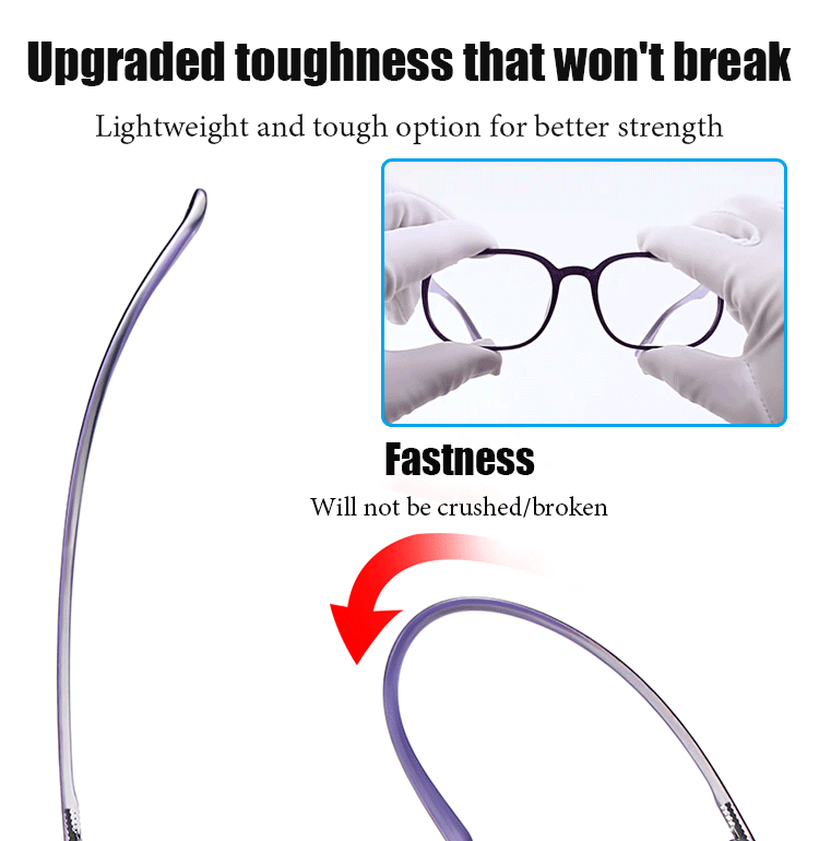 Anti-fatigue reading glasses