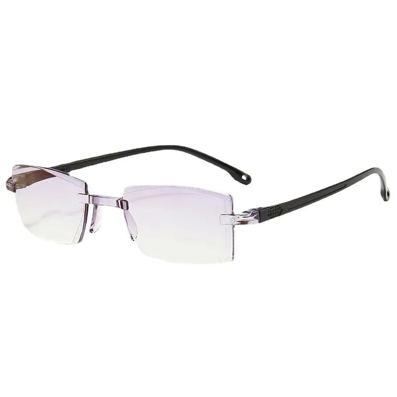 Smart zoom anti-blue reading glasses