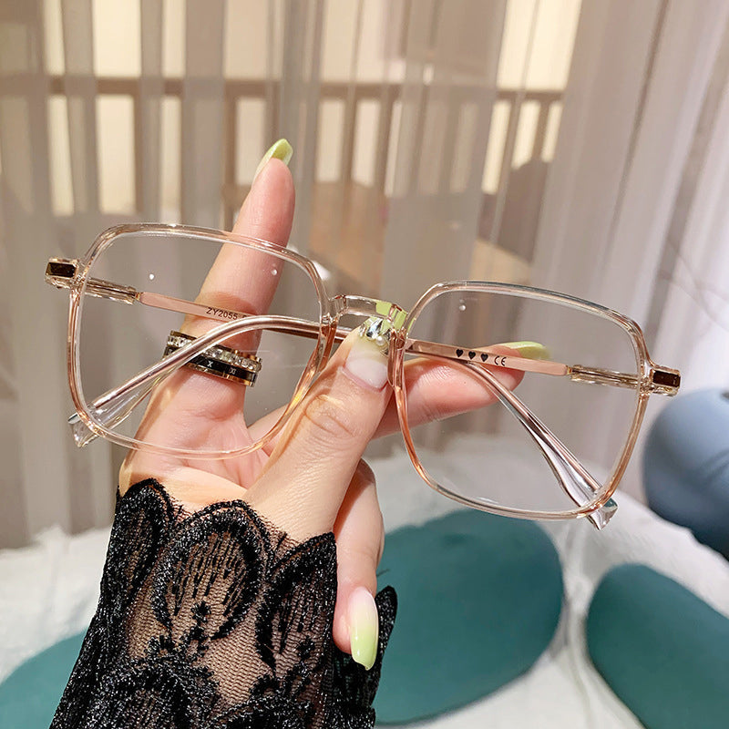Versatile large frame anti-blue light reading glasses