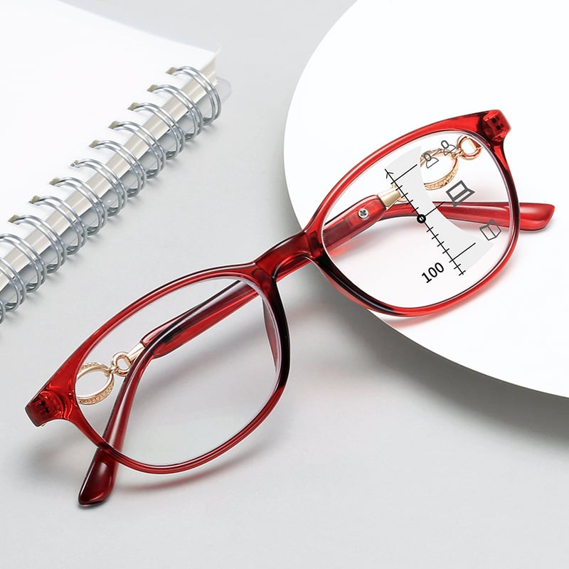 Multi-focus anti-blue presbyopic glasses