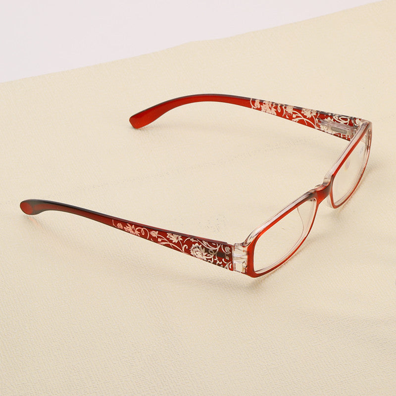 Spring hinge reading glasses