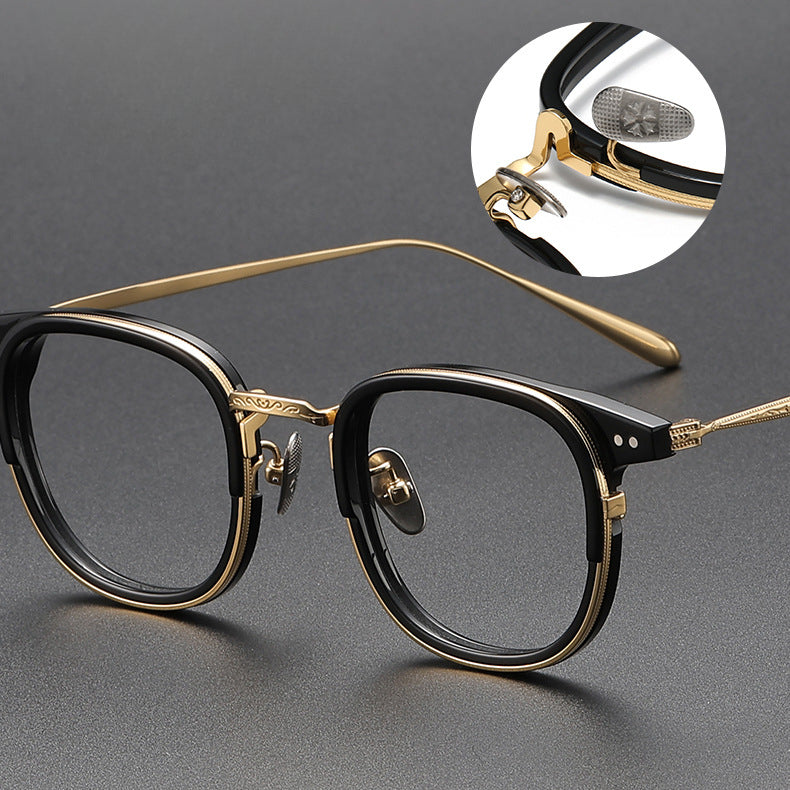 Elior Titanium Vintage Square Eyeglasses Frames