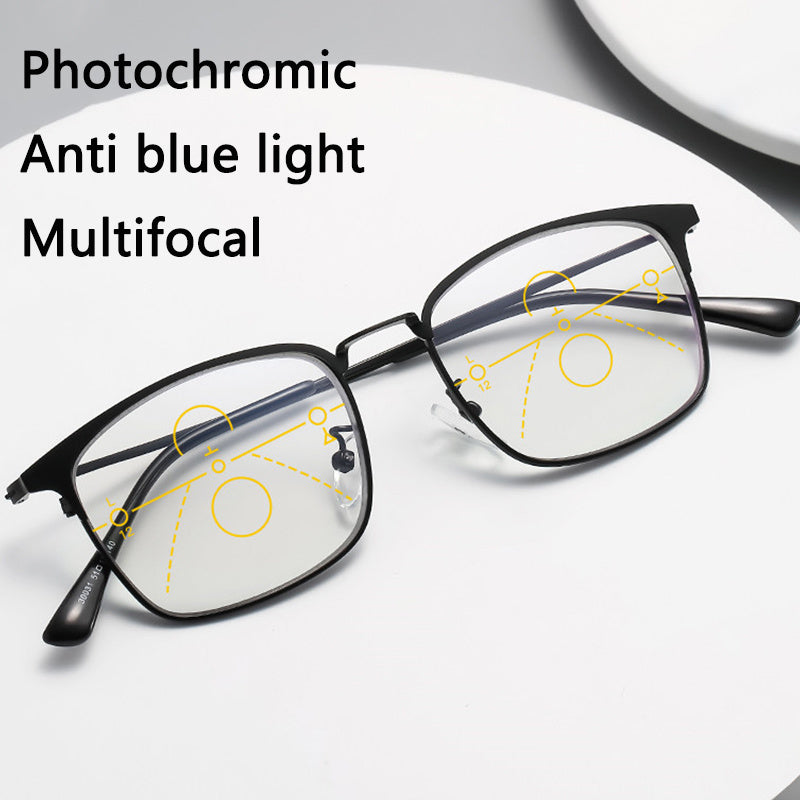 Progressive bifocal multifocal reading glasses
