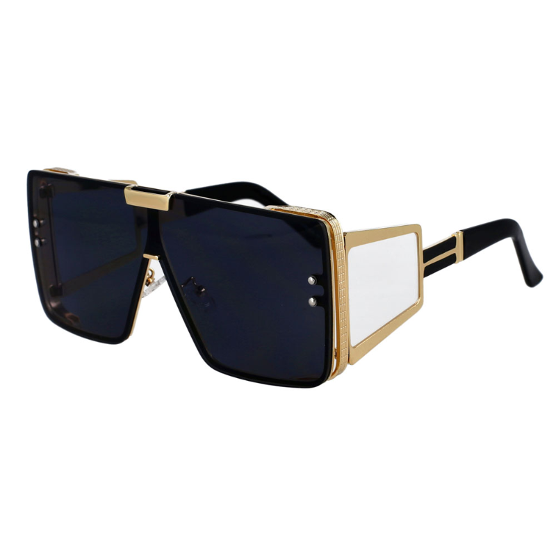 Square Oversized One Lens Sunglasses