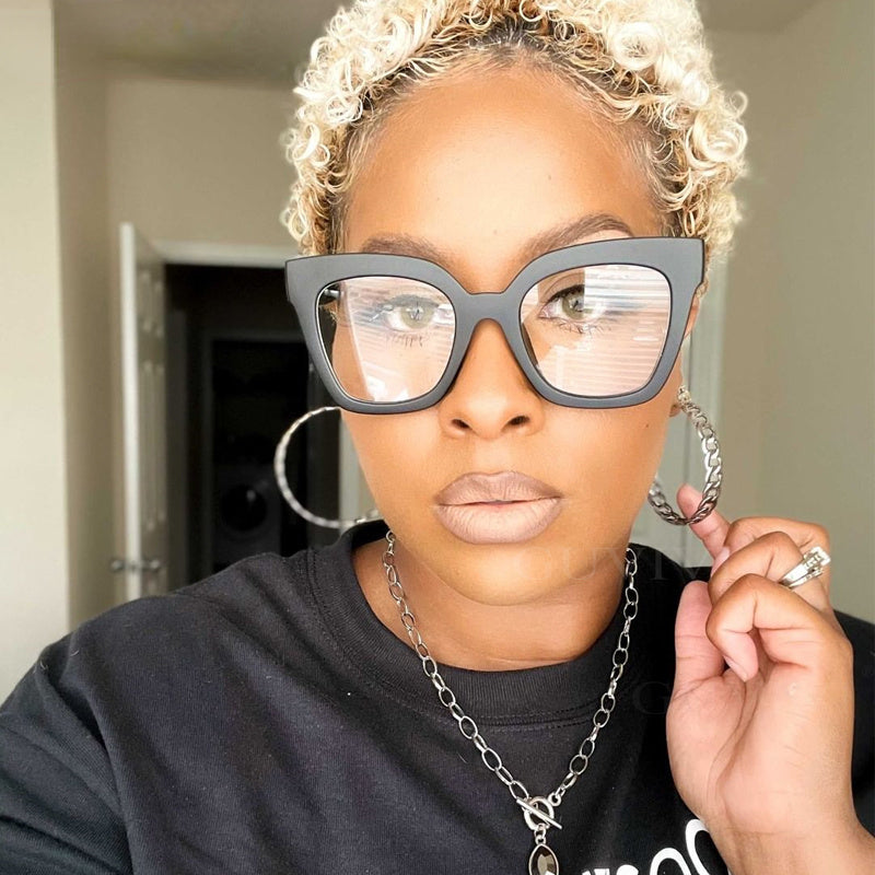 Cat Eye Square Optical Anti Blue Glasses Frames