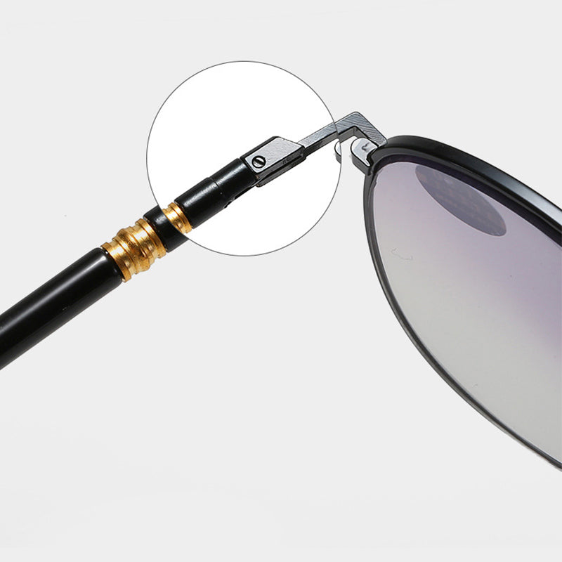 Metal anti-blue light presbyopic glasses