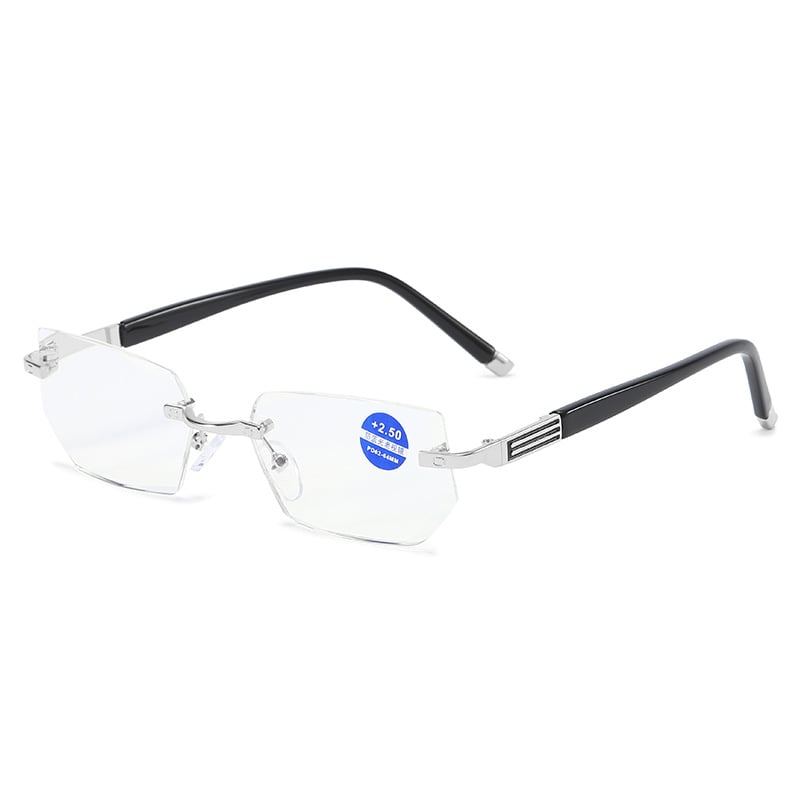 Anti-blue light metal presbyopia glasses