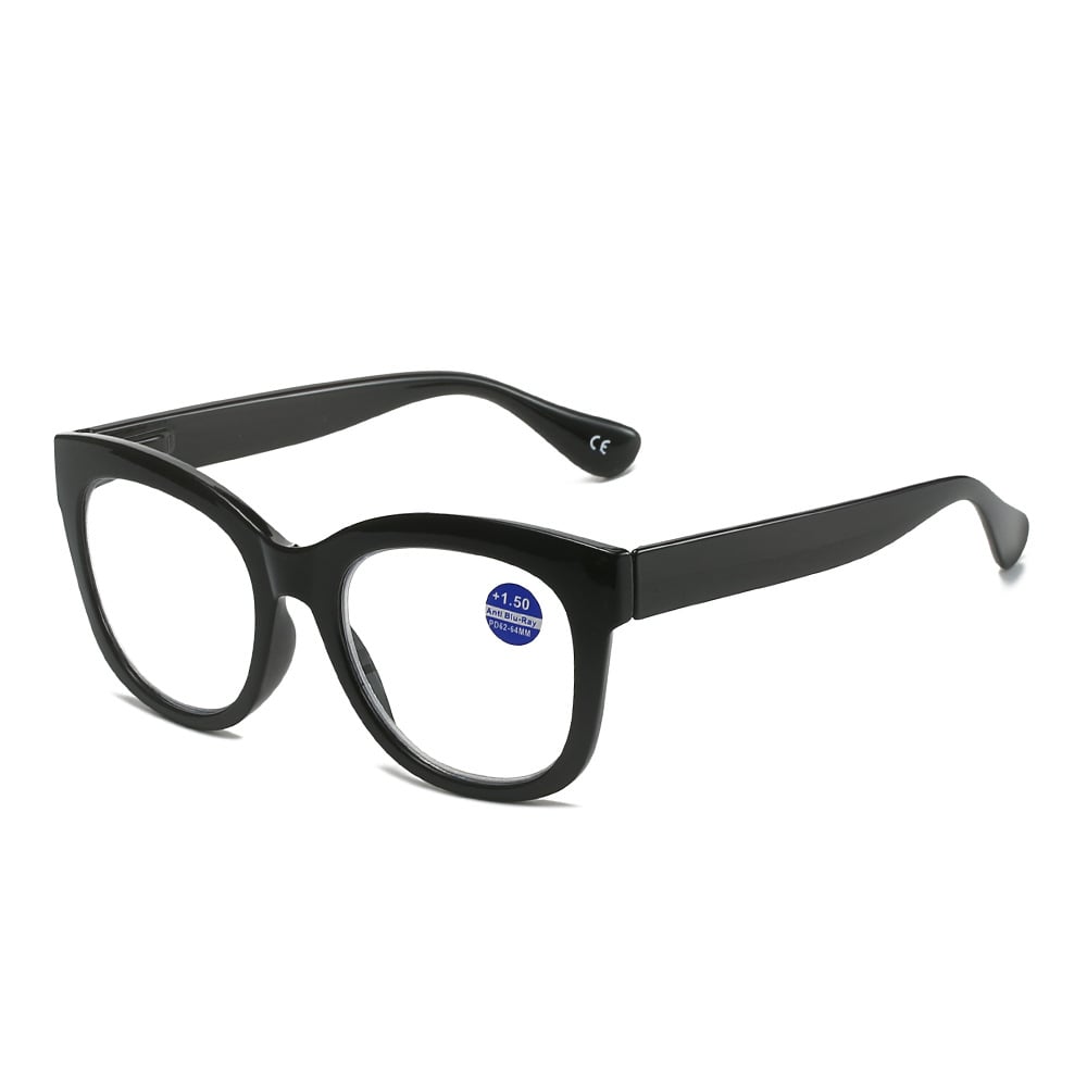 Round frame anti-blue light presbyopic glasses