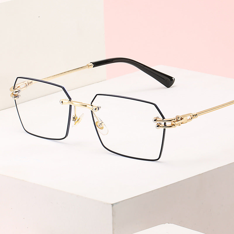 Frameless anti-blue light reading glasses