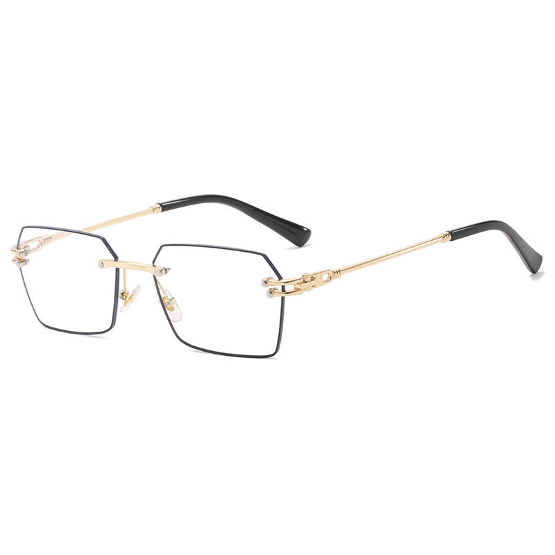 Frameless anti-blue light reading glasses