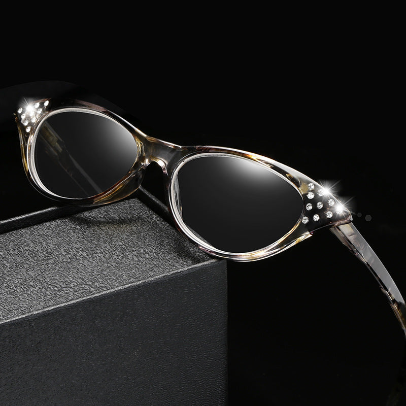 Cat-eye anti-blue light presbyopic glasses