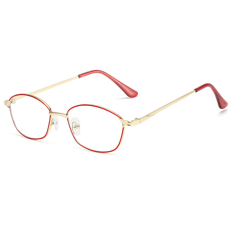 Anti-blue light metal presbyopia glasses