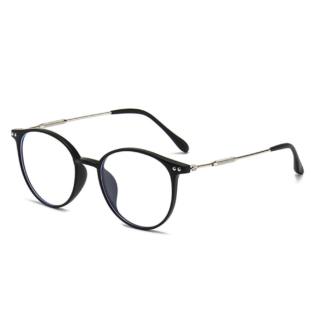 Large frame anti-blue light reading glasses