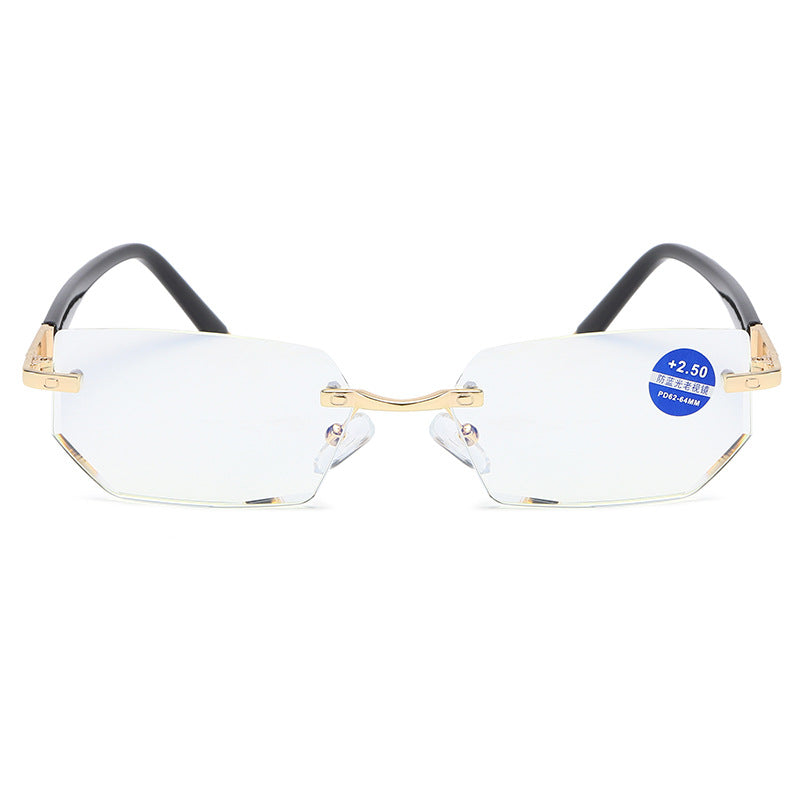 Anti-blue light metal presbyopia glasses