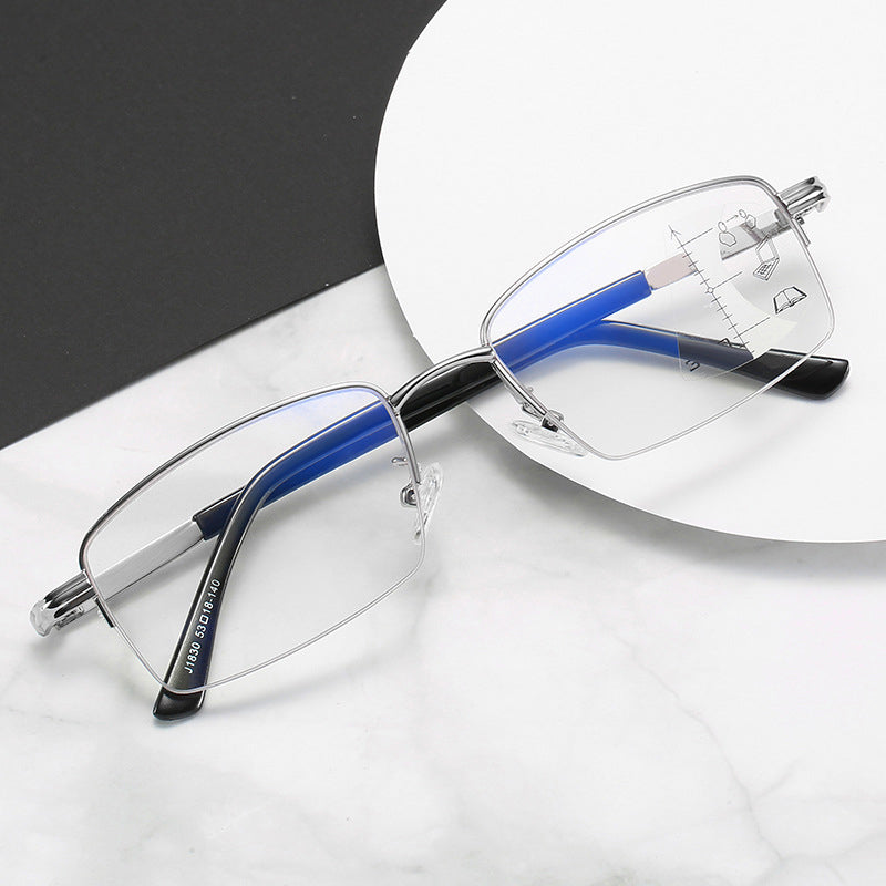 Progressive multi-focus reading glasses