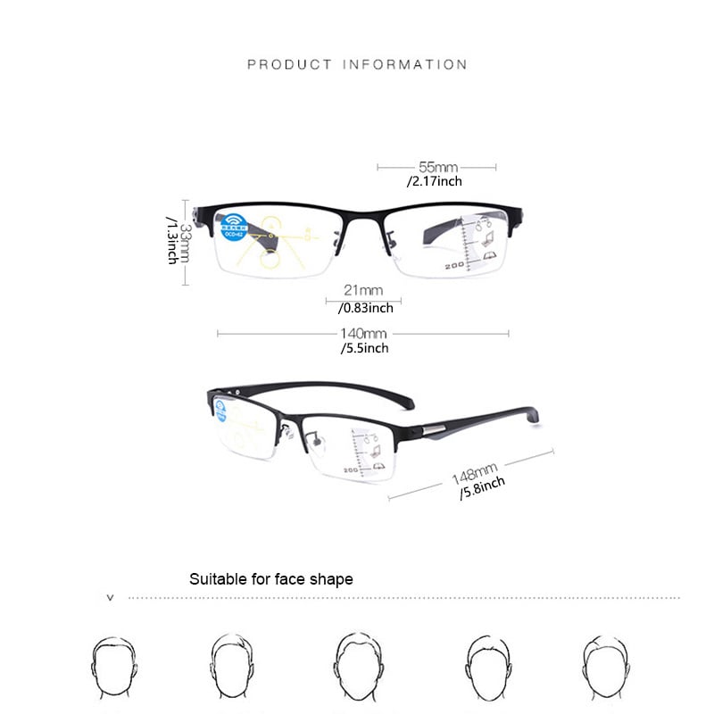 Titanium multi-focus double light anti-blue light
