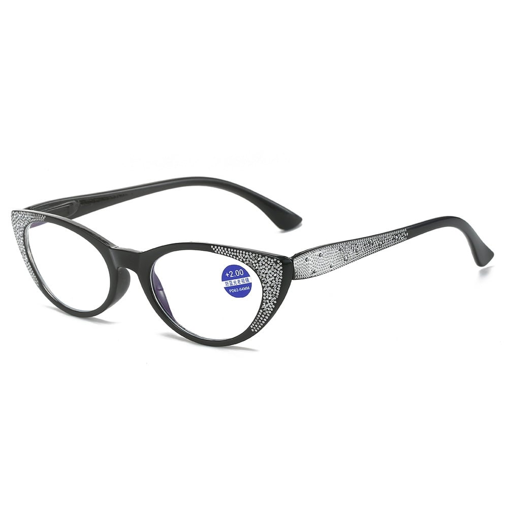 Diamond anti-blue light presbyopia glasses