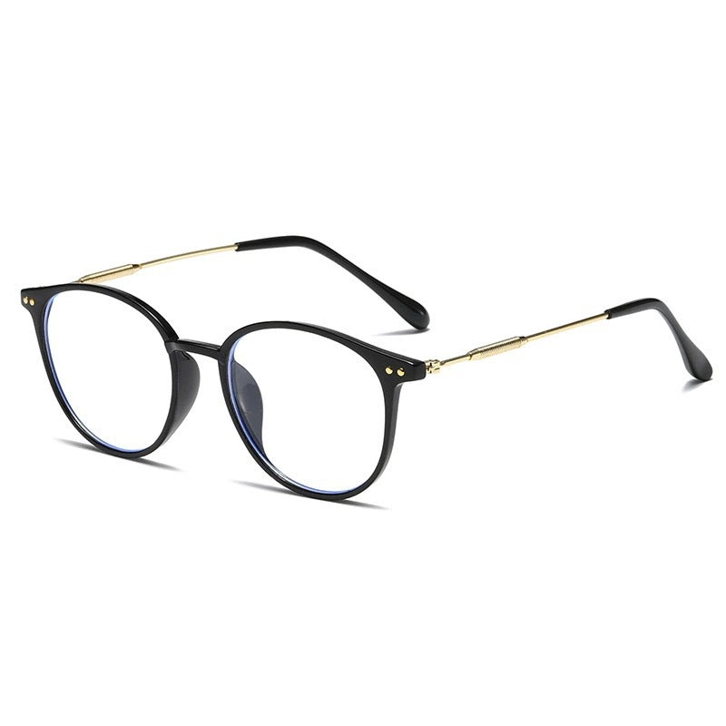 Large frame anti-blue light reading glasses
