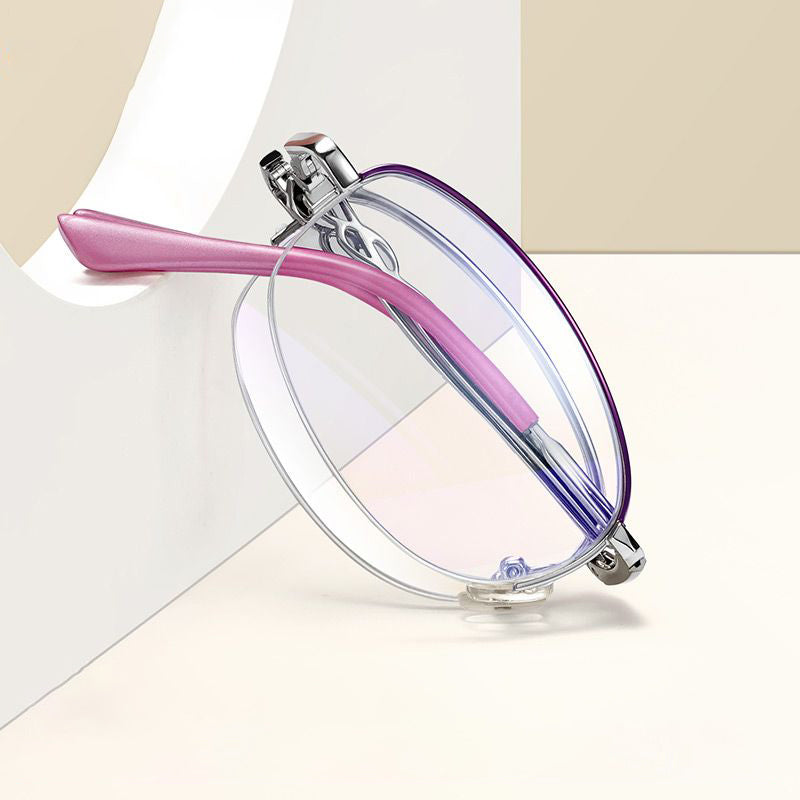 Folding anti-blue light reading glasses