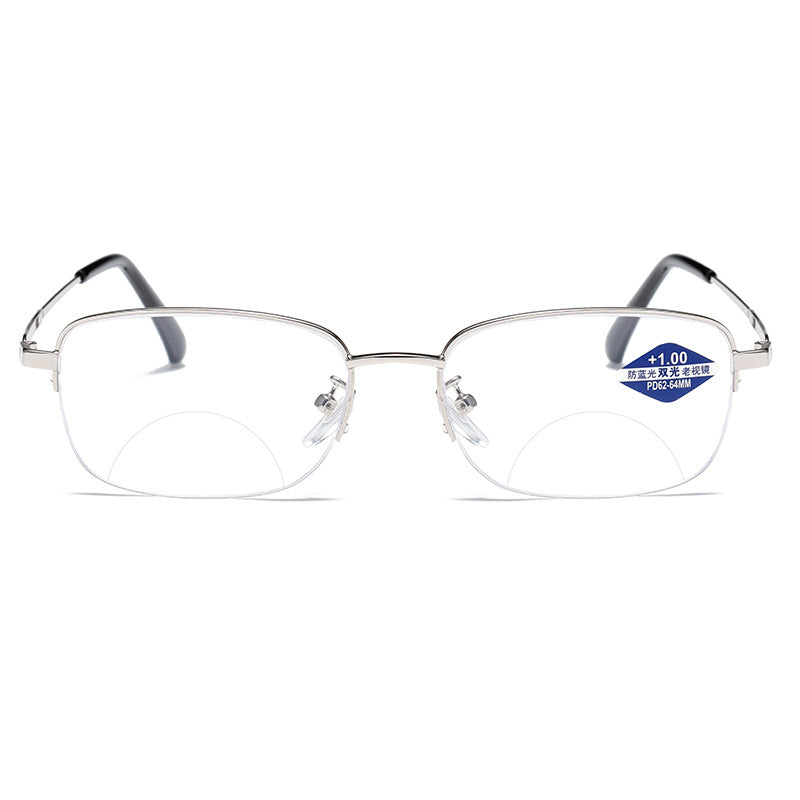 Bifocal reading glasses
