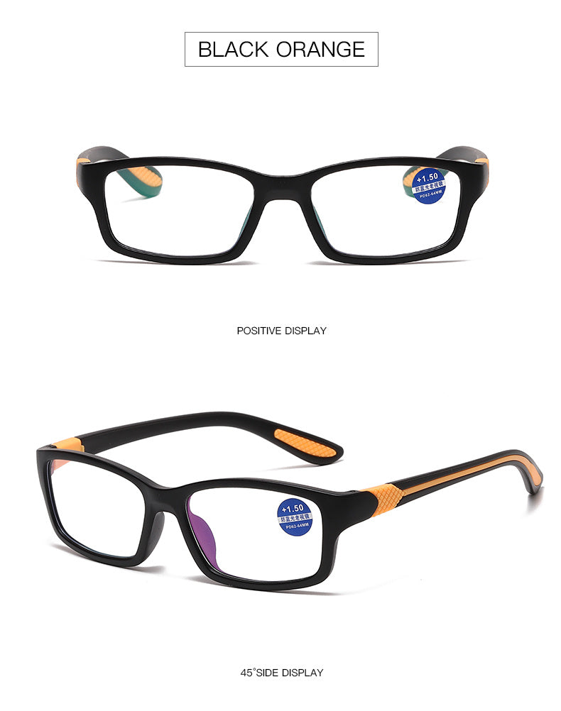 Anti-blue light presbyopic glasses